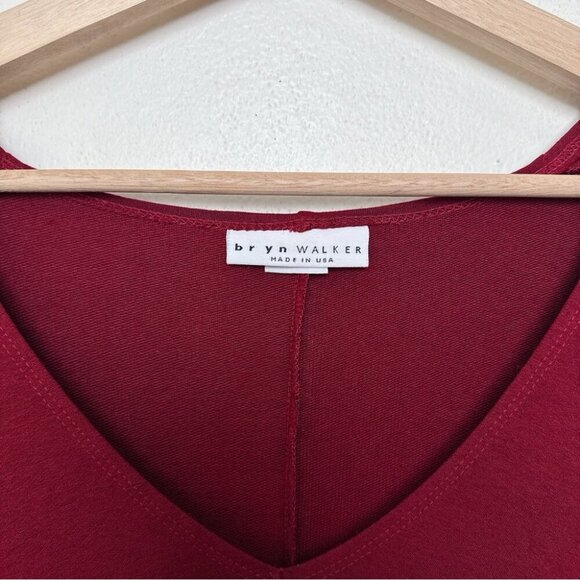 Bryn Walker Womens Small Oversized Asymmetrical Vneck Pocket Tunic Dress - Picture 9 of 14